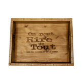 Plateau en bois surcyclé